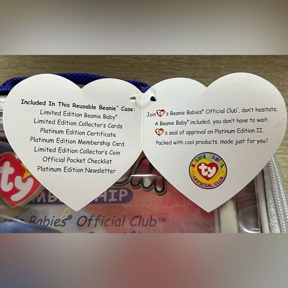 NWT … TY BEANIE BABIES “Official Club” Platinum Edition Kit - Picture 3 of 3